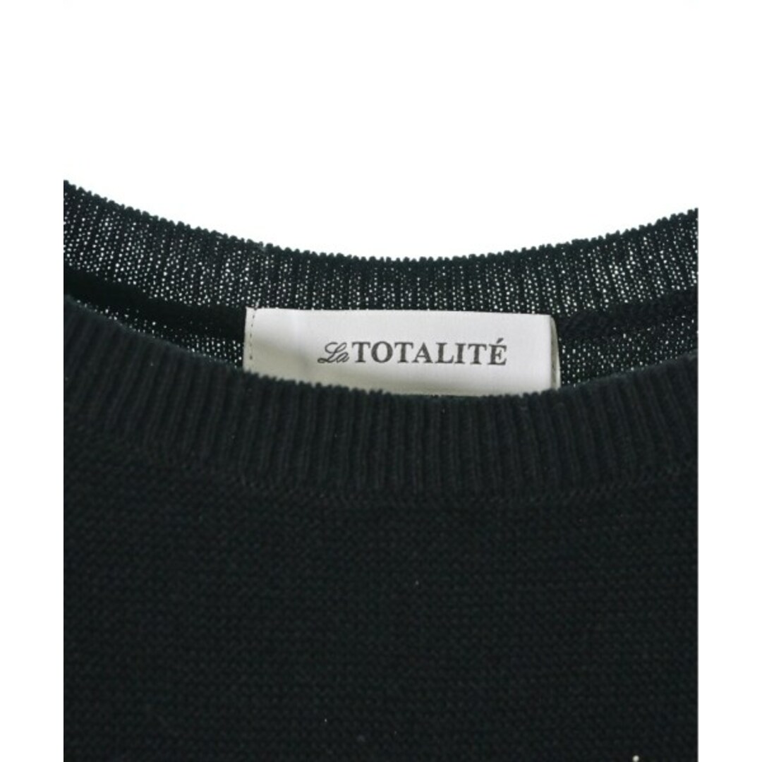La TOTALITE(ラトータリテ)のLa TOTALITE ラトータリテ ニット・セーター -(M位) 黒 【古着】【中古】 レディースのトップス(ニット/セーター)の商品写真