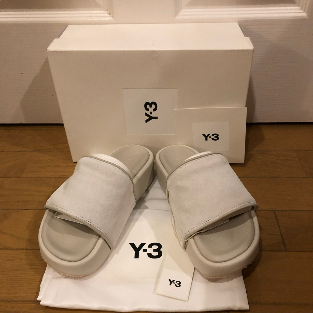 [未使用]Y-3 slide black ワイスリー adidas　サンダル