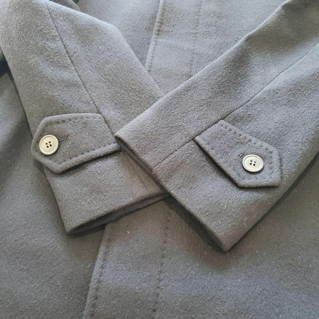 【美品】カシミア100% ステンカラーコート 紺 ネイビー クリスチャンオラーニ メンズのジャケット/アウター(ステンカラーコート)の商品写真