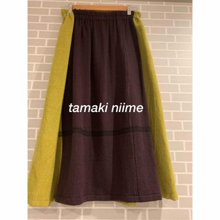 玉木新雌スカートchotan skirt ウールコットン美品 (玉木新雌 玉木新雌スカートchotan skirt ウールコットン美品 (玉木新雌