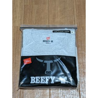 ヘインズ(Hanes)の☆新品未使用☆Hanes BEEFY-T  グレー 長袖 Mサイズ☆送料無料(Tシャツ/カットソー(七分/長袖))