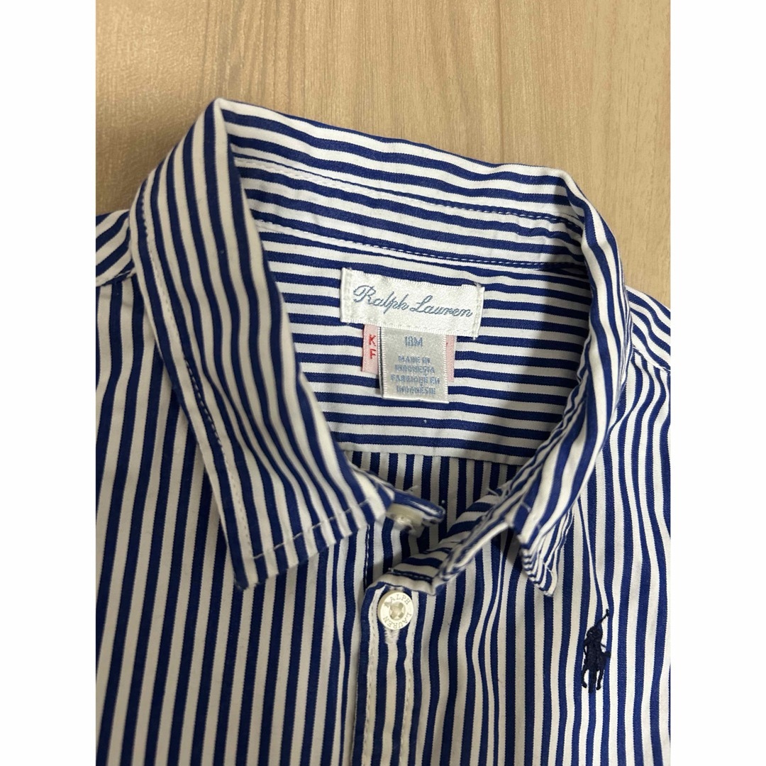 POLO RALPH LAUREN(ポロラルフローレン)のラルフローレン　シャツワンピース キッズ/ベビー/マタニティのベビー服(~85cm)(ワンピース)の商品写真