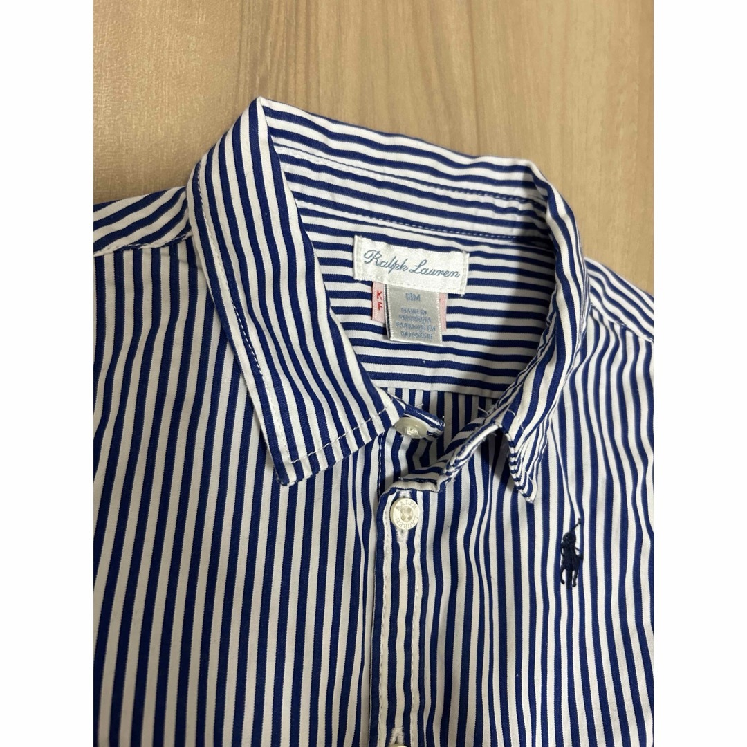 POLO RALPH LAUREN(ポロラルフローレン)のラルフローレン　シャツワンピース キッズ/ベビー/マタニティのベビー服(~85cm)(ワンピース)の商品写真