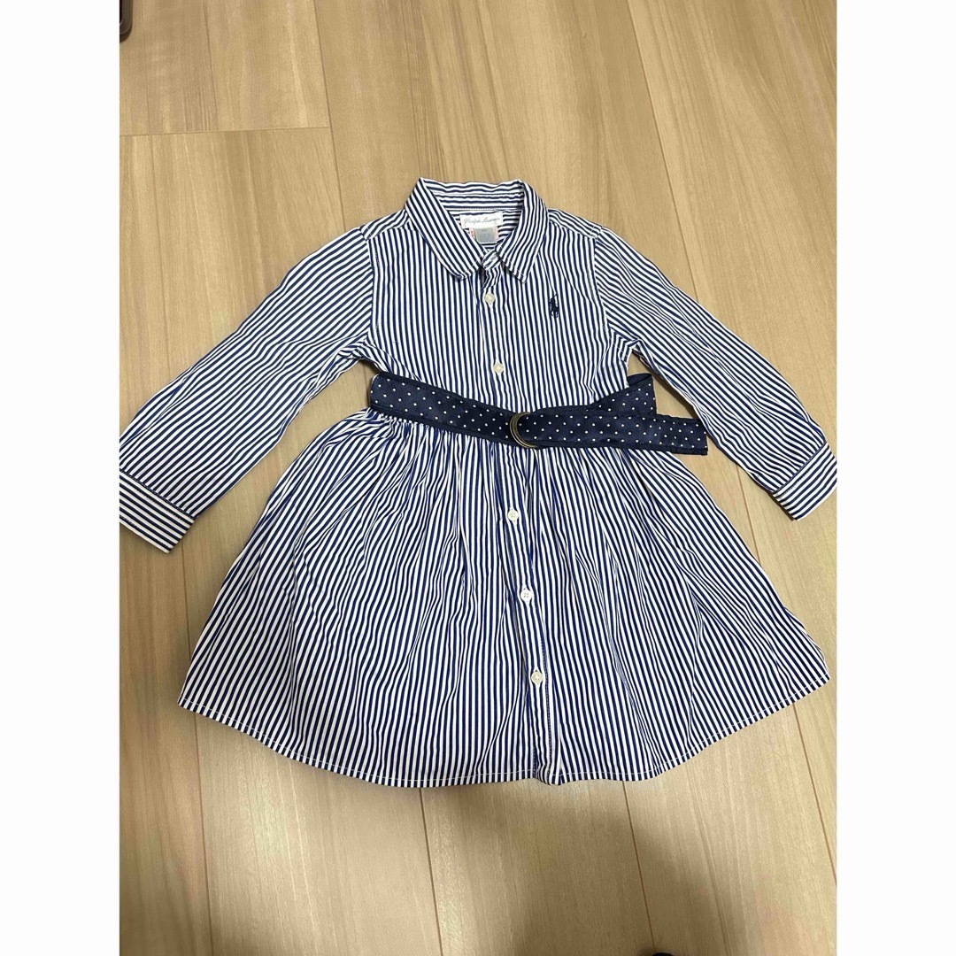 POLO RALPH LAUREN(ポロラルフローレン)のラルフローレン　シャツワンピース キッズ/ベビー/マタニティのベビー服(~85cm)(ワンピース)の商品写真