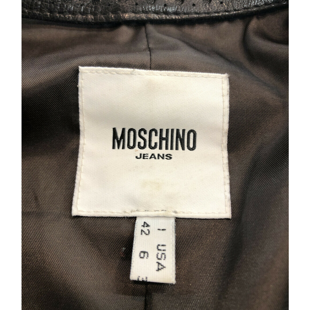 モスキーノ MOSCHINO レザージャケット    レディース 4242採寸サイズ