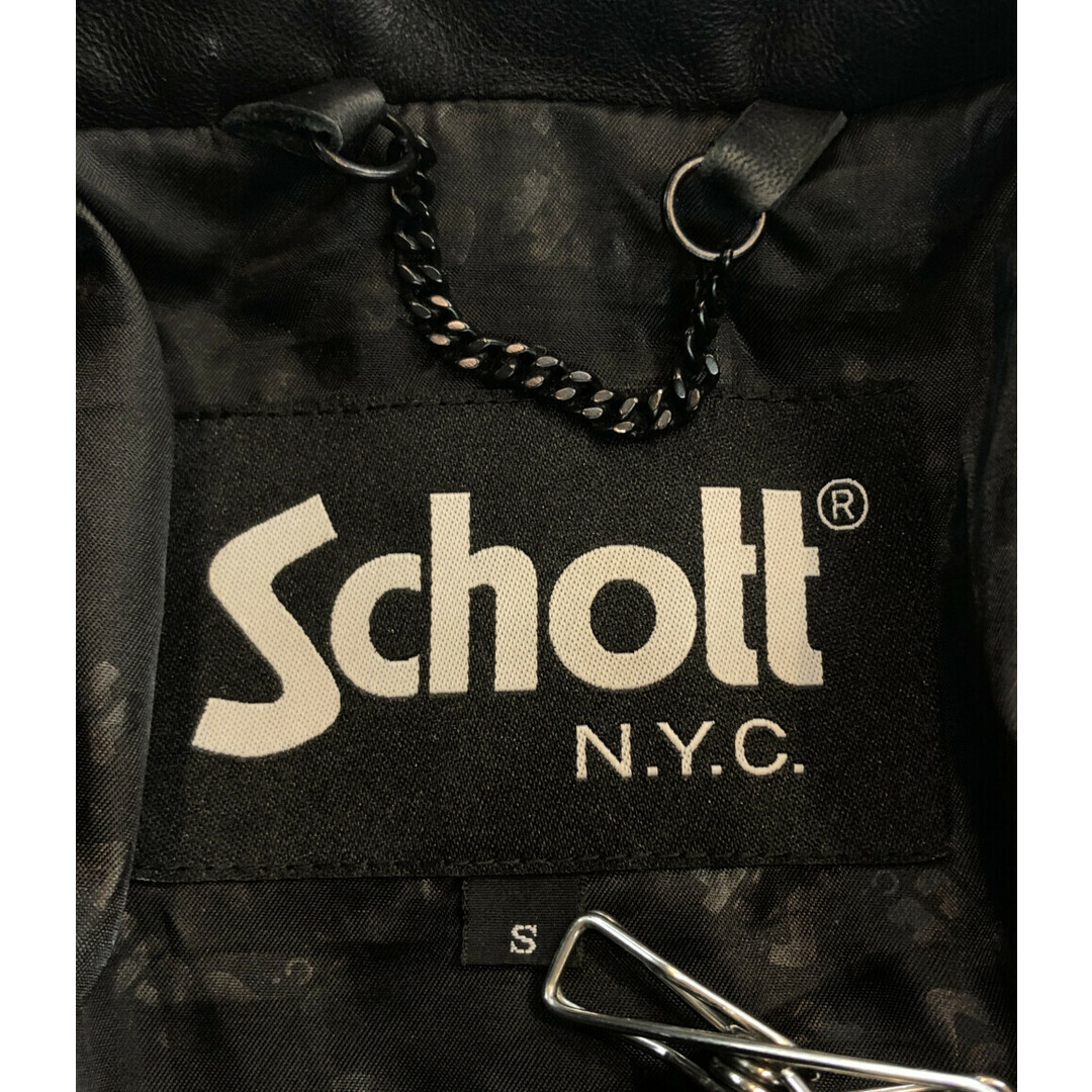 schott(ショット)のショット SCHOTT シングルライダースジャケット メンズ S メンズのジャケット/アウター(ライダースジャケット)の商品写真