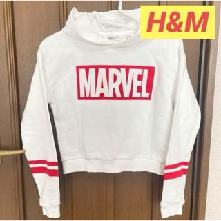 エイチアンドエイチ(H&H)のH&M   MARVELショート丈パーカー(Tシャツ/カットソー)