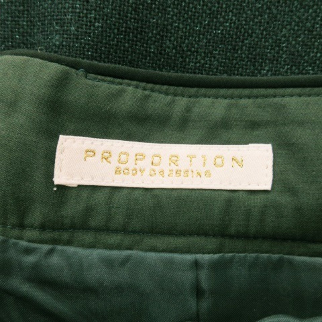 PROPORTION BODY DRESSING(プロポーションボディドレッシング)のプロポーションボディドレッシング タイトスカート ロング ウール混 ラメ M 緑 レディースのスカート(ロングスカート)の商品写真