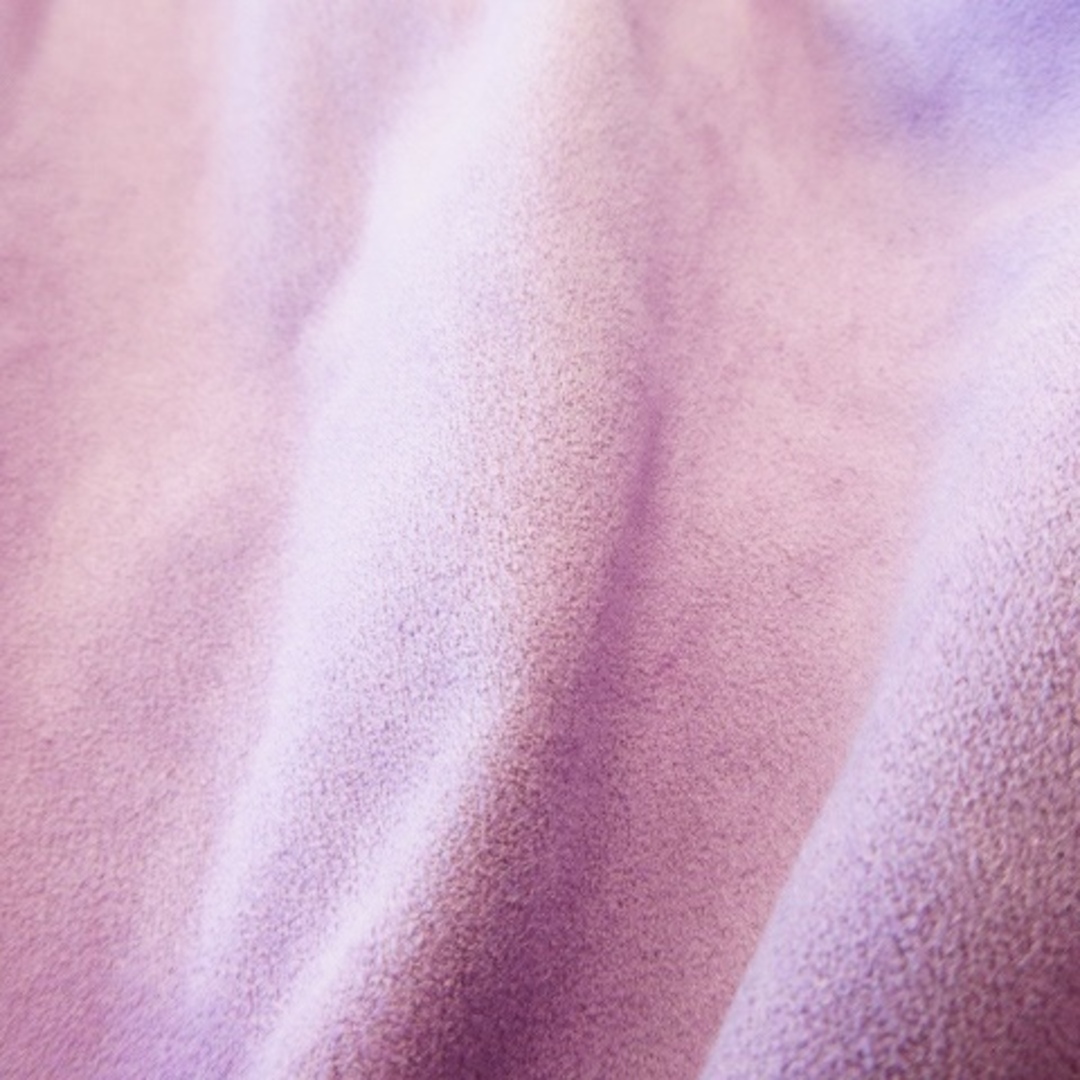 BAYFLOW(ベイフロー)のベイフロー スカート フェイクスエード タイト ロング ストレッチ 2 紫 レディースのスカート(ロングスカート)の商品写真