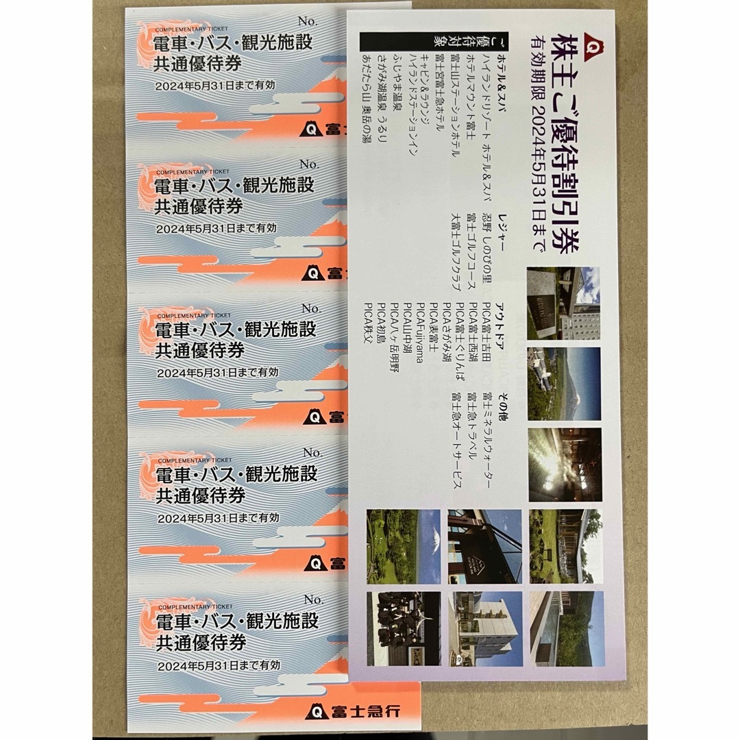 最新★匿名配送★富士急行 株主優待券 チケットの施設利用券(遊園地/テーマパーク)の商品写真