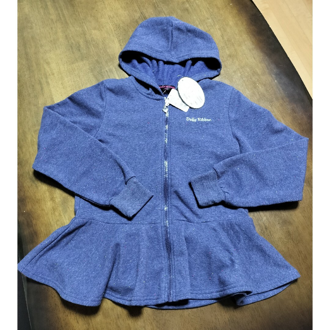 ぬったくり様専用　裏起毛パーカー150 キッズ/ベビー/マタニティのキッズ服女の子用(90cm~)(ジャケット/上着)の商品写真