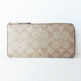 コーチ(COACH)のコーチ 長財布美品  シグネチャー柄 F39673(財布)