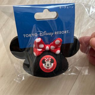 ディズニー(Disney)の【タグ付き新品未使用】ミニー　イヤハ　キーホルダー(キーホルダー)