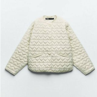 ザラ(ZARA)の【新品】ZARA ホワイトダウン 2023 Mサイズ(ダウンジャケット)