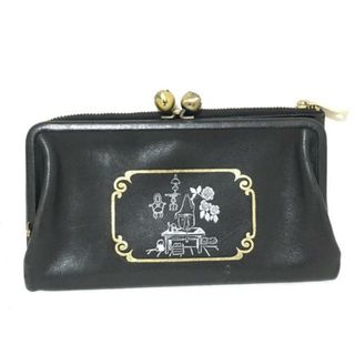 アナスイ(ANNA SUI)のアナスイ 長財布 - 黒×ゴールド×白(財布)