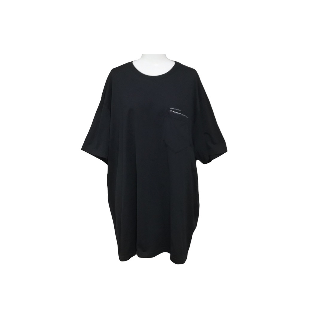 GIVENCHY(ジバンシィ)のGIVENCHY ジバンシィ 半袖Ｔシャツ Ribbon Trimmed Logo BM70VA3002 ブラック コットン 美品 中古 57712 レディースのトップス(Tシャツ(半袖/袖なし))の商品写真