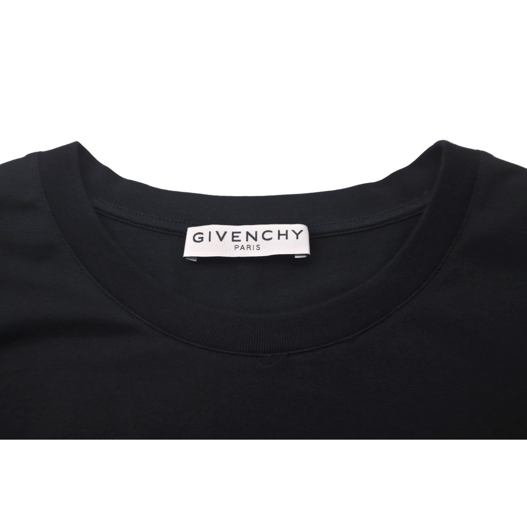 GIVENCHY(ジバンシィ)のGIVENCHY ジバンシィ 半袖Ｔシャツ Ribbon Trimmed Logo BM70VA3002 ブラック コットン 美品 中古 57712 レディースのトップス(Tシャツ(半袖/袖なし))の商品写真