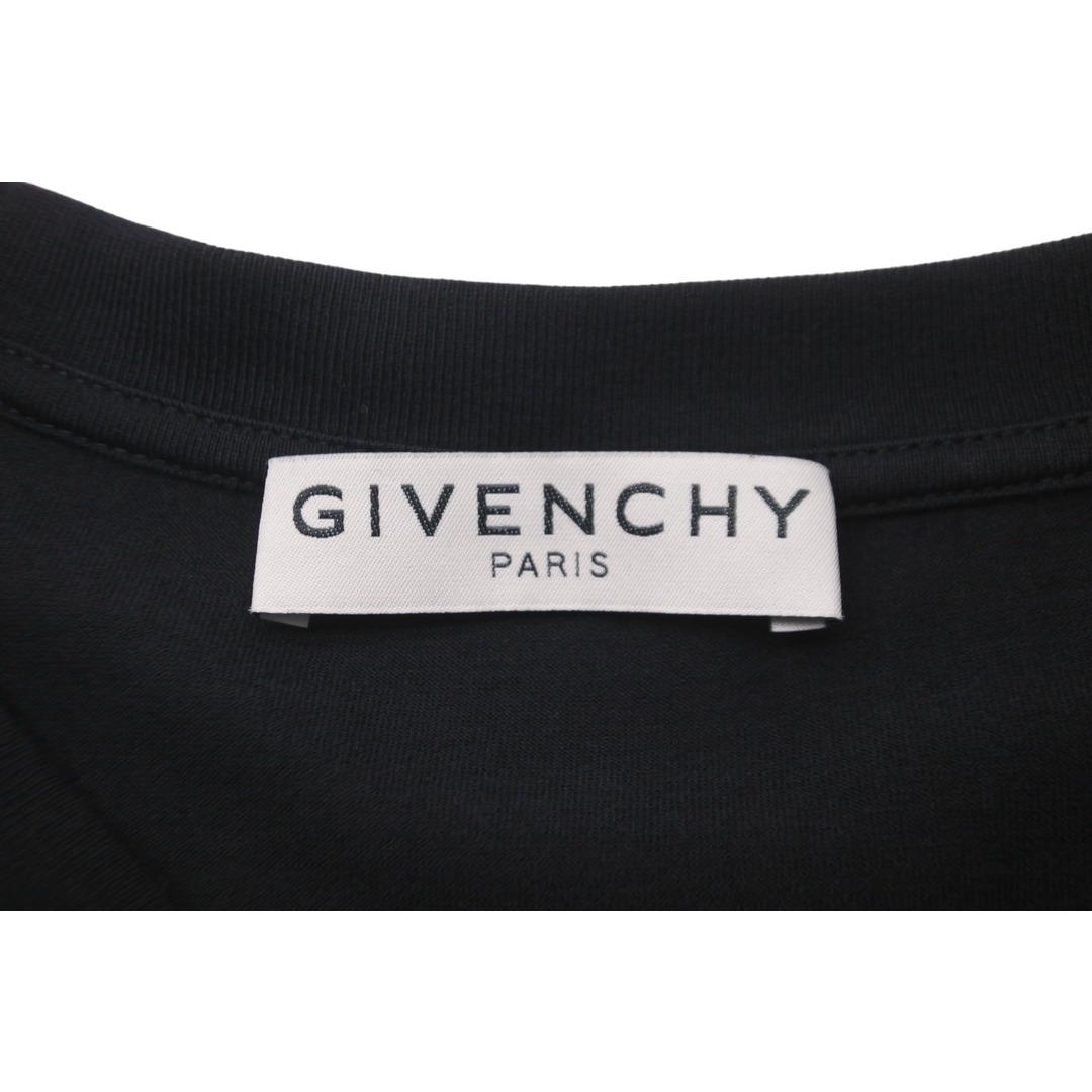 GIVENCHY(ジバンシィ)のGIVENCHY ジバンシィ 半袖Ｔシャツ Ribbon Trimmed Logo BM70VA3002 ブラック コットン 美品 中古 57712 レディースのトップス(Tシャツ(半袖/袖なし))の商品写真