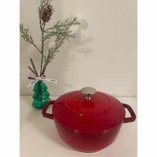 ストウブ(STAUB)の美品 ストウブ ワナベS チェリー(鍋/フライパン)