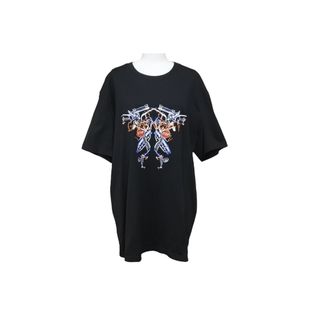 ジバンシィ(GIVENCHY)のGIVENCHY ジバンシィ 半袖 Ｔシャツ Neon Lights BM71203002 ブラック コットン サイズ XXL 美品 中古 57705(Tシャツ(半袖/袖なし))