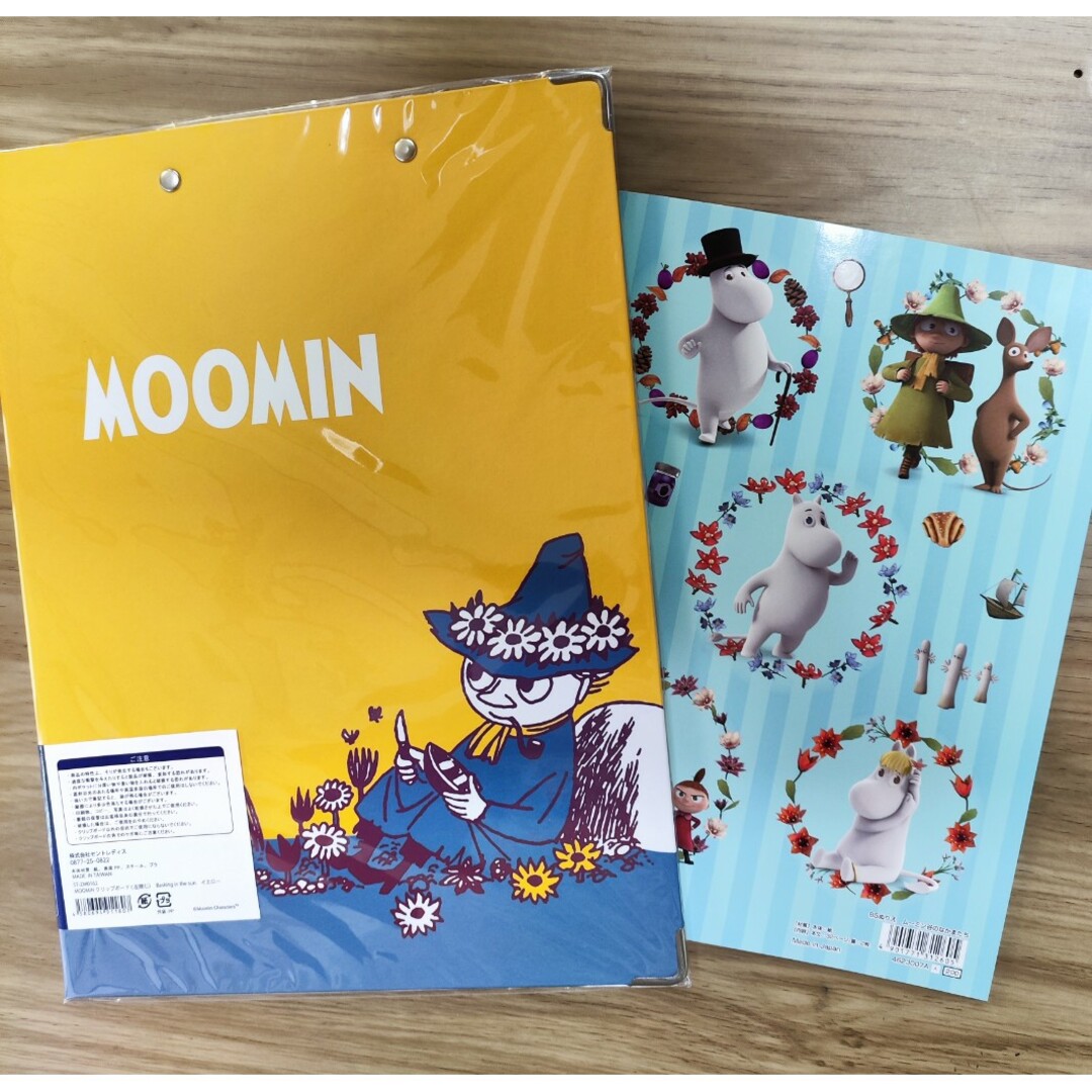 MOOMIN(ムーミン)のムーミン/MOOMIN左閉じクリップボードとぬりえセット エンタメ/ホビーのアニメグッズ(その他)の商品写真