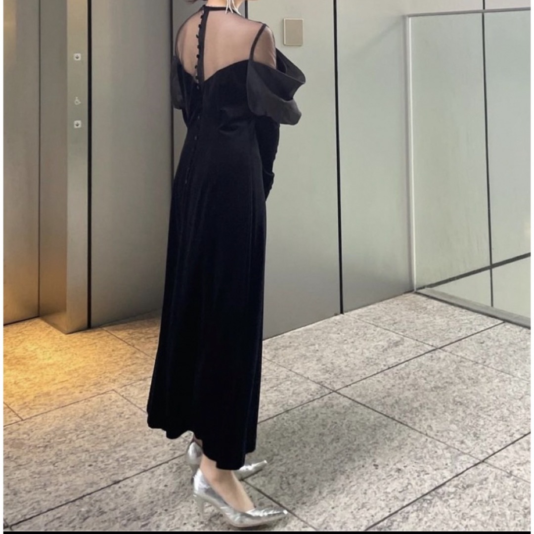 アメリヴィンテージ　UND VELOUR OFF SHOULDER DRESSレディース