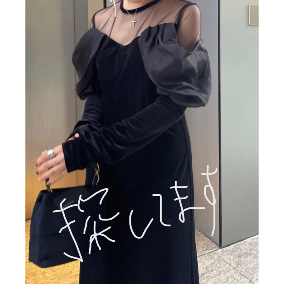 アメリヴィンテージ　UND VELOUR OFF SHOULDER DRESSレディース