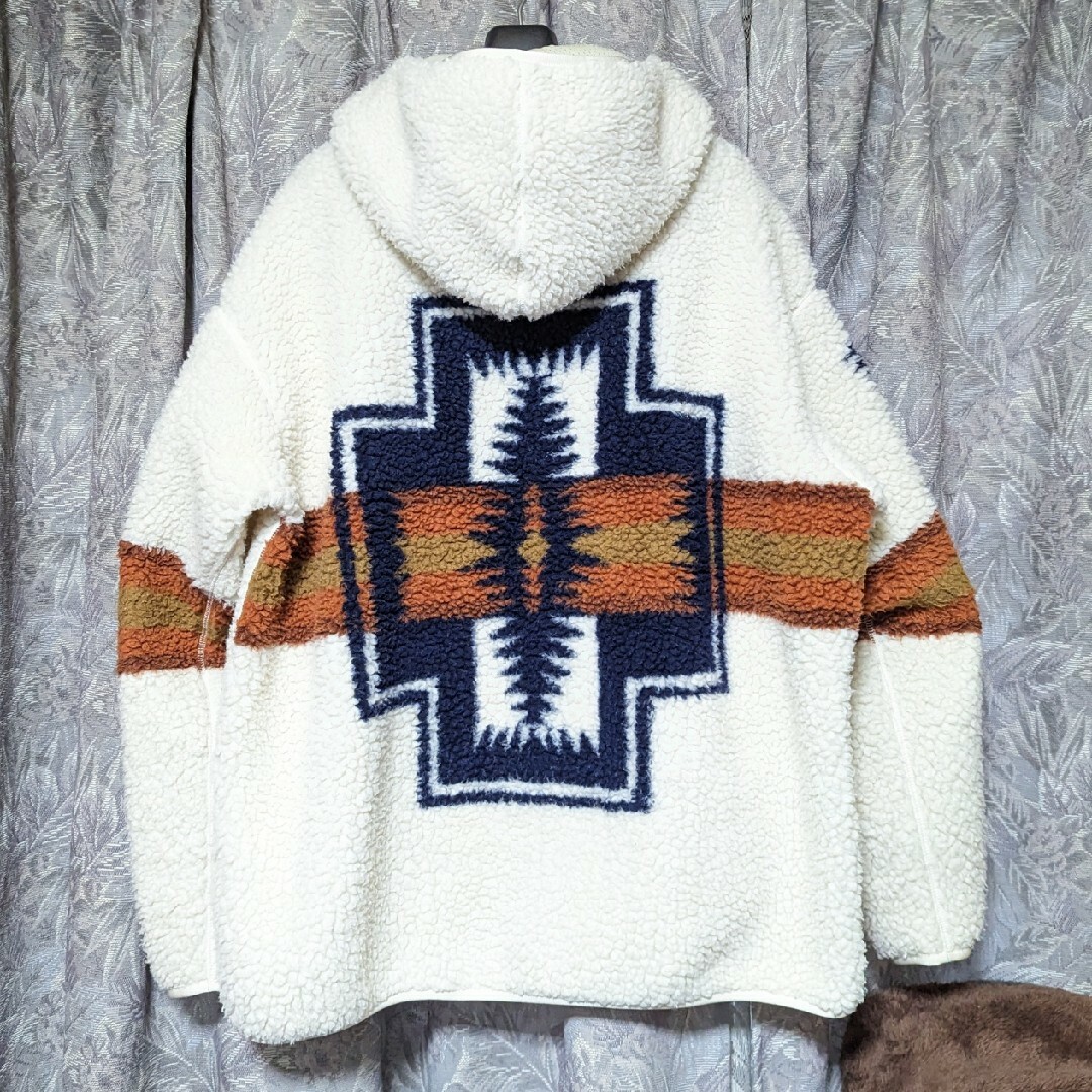 PENDLETON - PENDLETONペンドルトン バックロゴボアZIPパーカーの通販 by