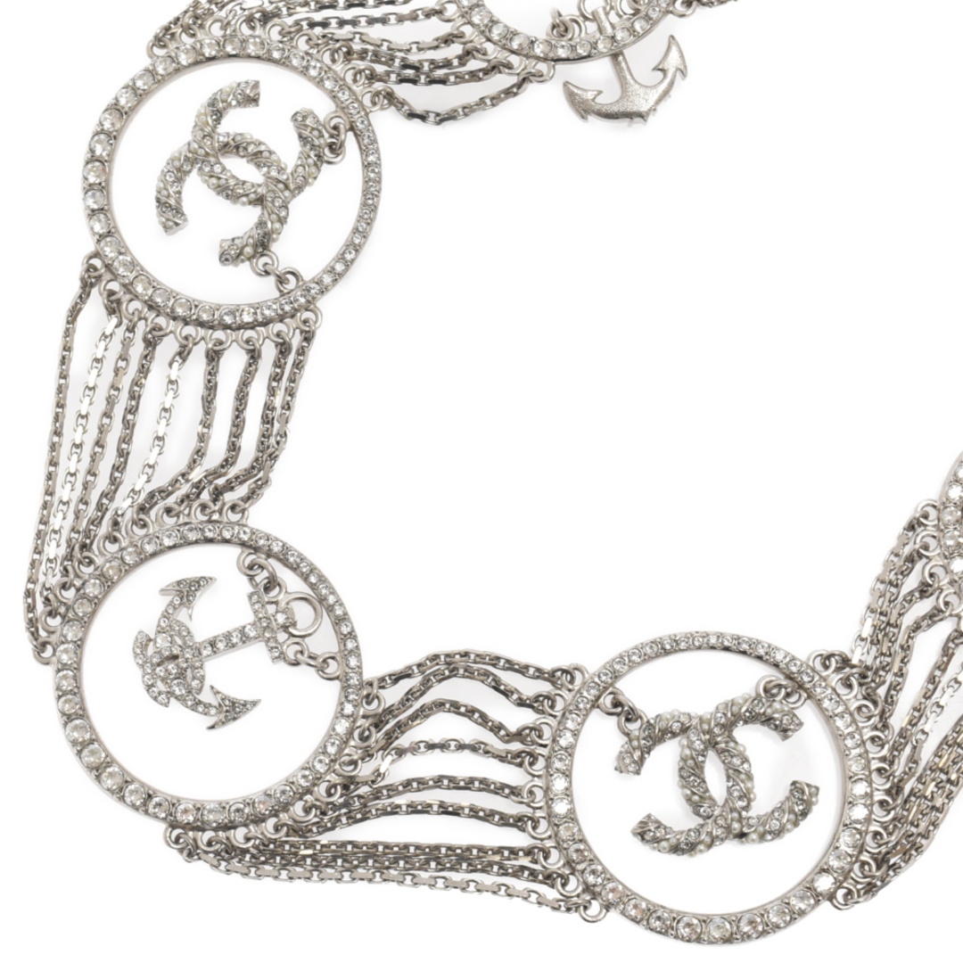 CHANEL(シャネル)のCHANEL シャネル 18A Rhinestone Anchor & Coco Mark Choker ラインストーンココマークチョーカー メンズのアクセサリー(ネックレス)の商品写真