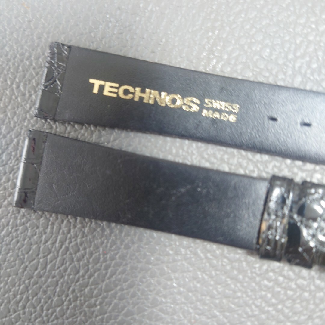 TECHNOS(テクノス)のテクノス　腕時計　革ベルト　１８mm 尾錠付 メンズの時計(レザーベルト)の商品写真