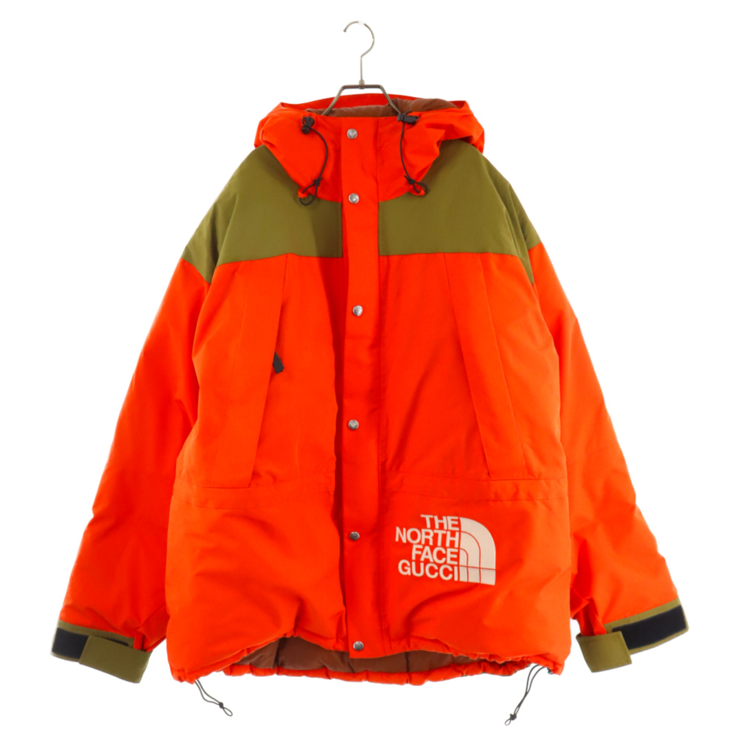 Gucci(グッチ)のGUCCI グッチ 21AW×THE NORTHFACE MOUNTAIN GUIDE DOWN JACKET ノースフェイス マウンテンガイド ダウンジャケット オレンジ 663758 XLX45 メンズのジャケット/アウター(ダウンジャケット)の商品写真