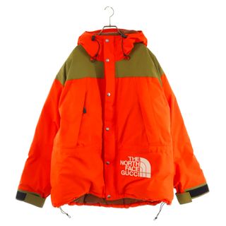 グッチ(Gucci)のGUCCI グッチ 21AW×THE NORTHFACE MOUNTAIN GUIDE DOWN JACKET ノースフェイス マウンテンガイド ダウンジャケット オレンジ 663758 XLX45(ダウンジャケット)