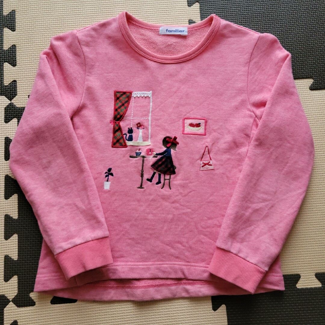 familiar(ファミリア)のfamiliar　トレーナー　120 キッズ/ベビー/マタニティのキッズ服女の子用(90cm~)(Tシャツ/カットソー)の商品写真