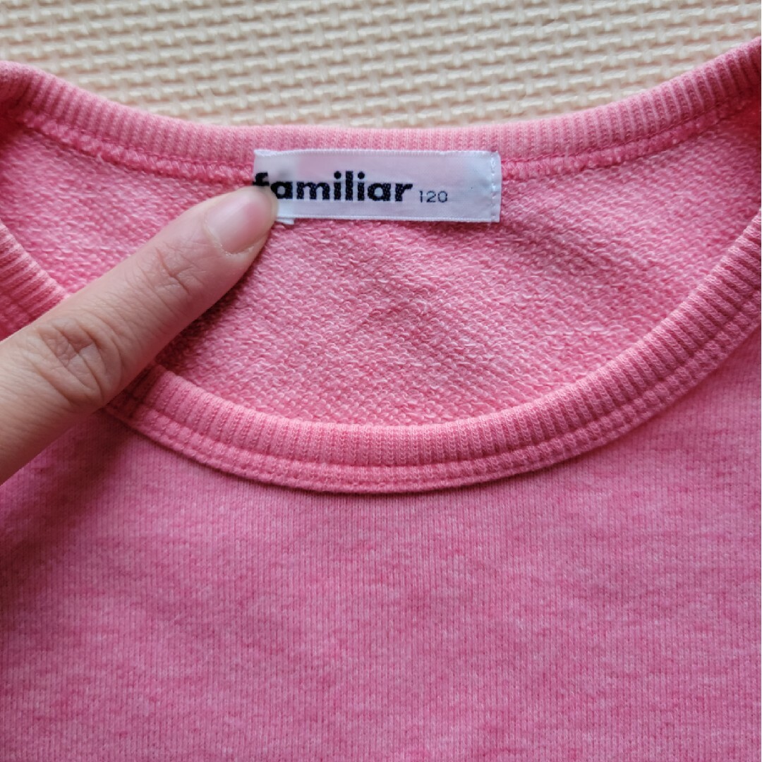 familiar(ファミリア)のfamiliar　トレーナー　120 キッズ/ベビー/マタニティのキッズ服女の子用(90cm~)(Tシャツ/カットソー)の商品写真