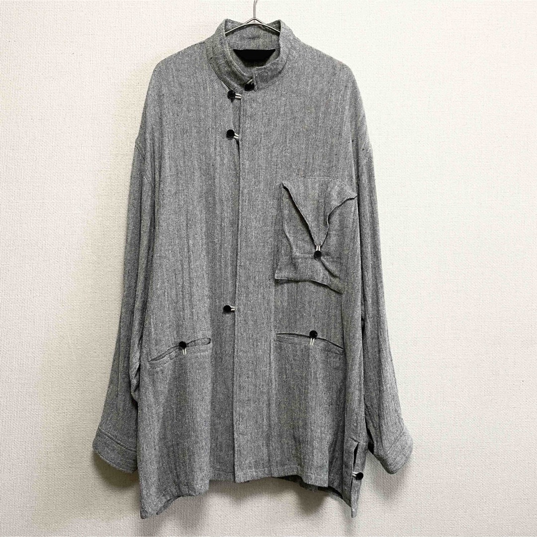 nest Robe(ネストローブ)のESSAY PALERMO SHIRT スタンドカラー  シャツ ジャケット メンズのトップス(シャツ)の商品写真