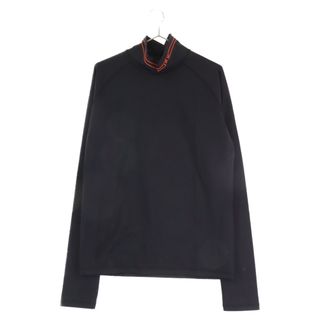 ディオール(Dior)のDIOR ディオール ラバーロゴ モックネック ロングスリーブカットソー長袖Tシャツ ブラック 213J636A0744(Tシャツ/カットソー(七分/長袖))