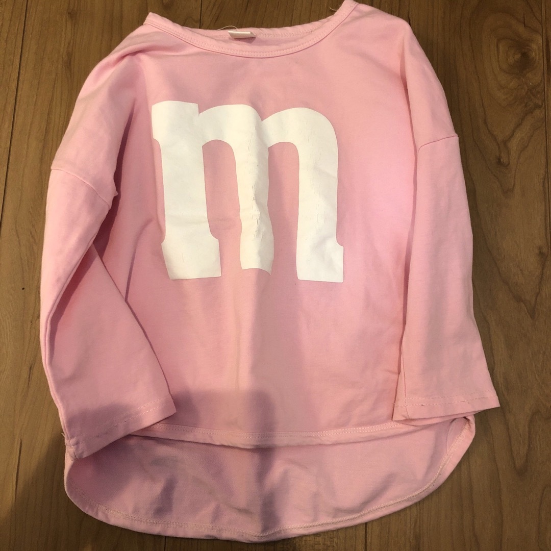 m&m 七分袖tシャツ キッズ/ベビー/マタニティのキッズ服女の子用(90cm~)(Tシャツ/カットソー)の商品写真