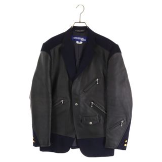 JUNYA WATANABE COMME des GARCONS ジュンヤワタナベ コムデギャルソン 08AW ストライプ 切り替え ウール ニットカーディガン マルチ WB-N00460センチ身幅