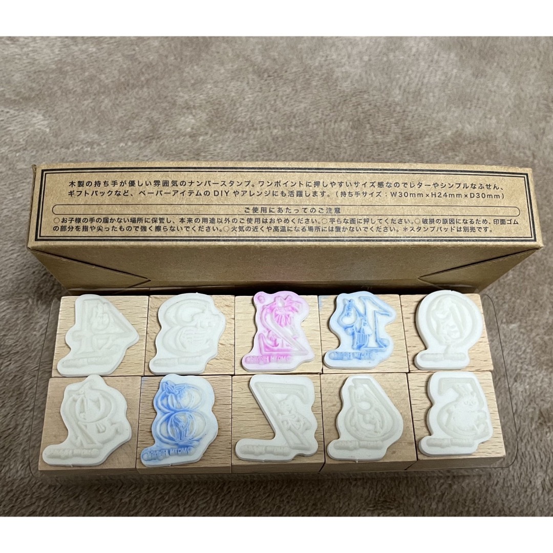 WOODEN STAMP SET MOOMIN エンタメ/ホビーのおもちゃ/ぬいぐるみ(キャラクターグッズ)の商品写真