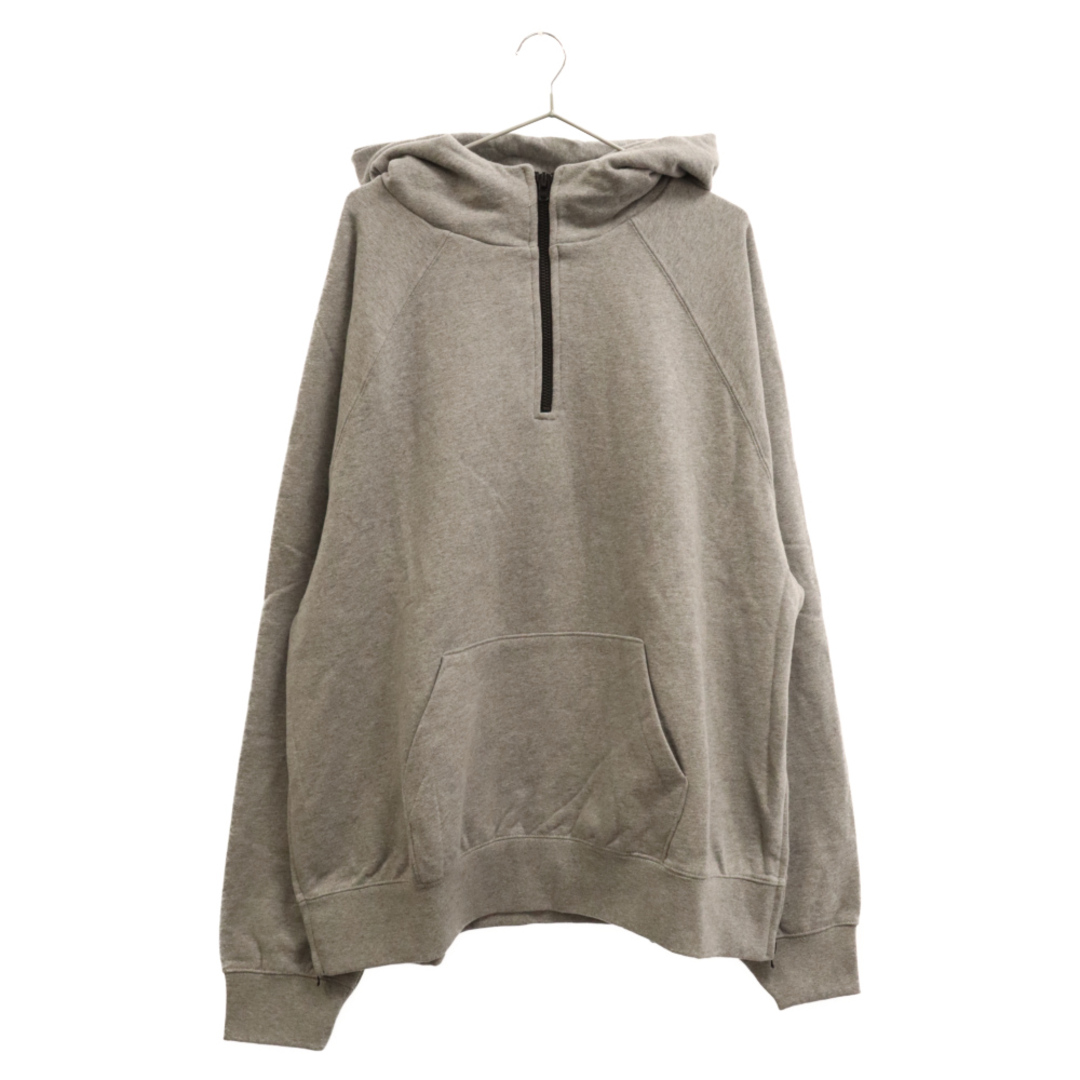 ESSENTIALS FEAR OF GOD エッセンシャル フィアオブゴッド ハーフジッププルオーバーパーカー グレー メンズのトップス(パーカー)の商品写真