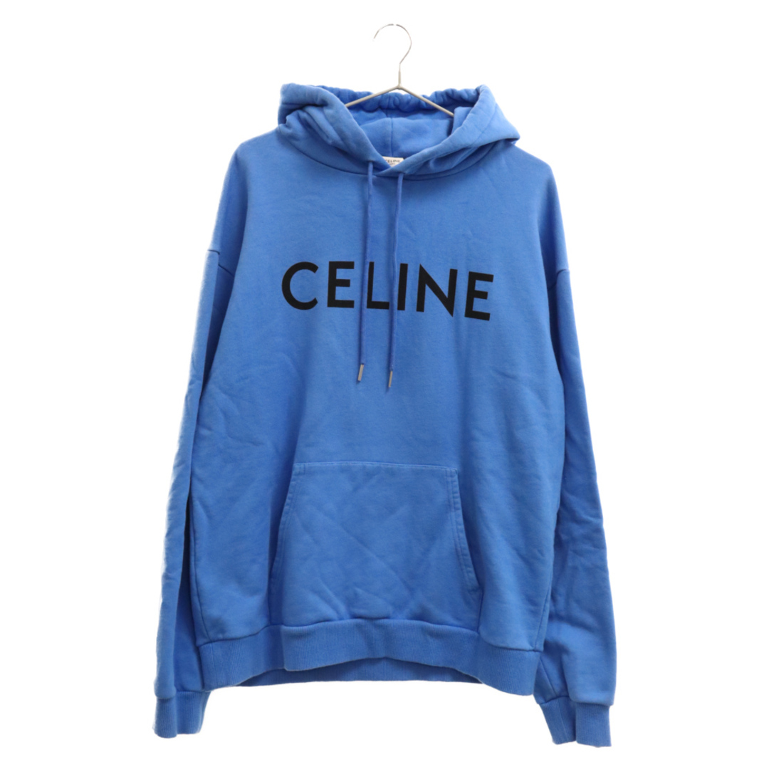 CELINEパーカーCELINE セリーヌ パーカー ブルー サイズ L - パーカー