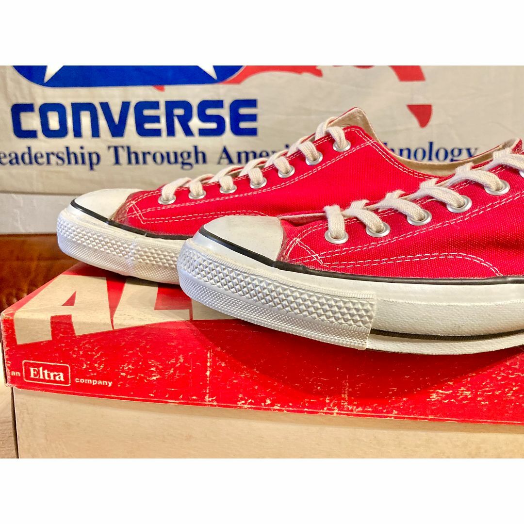 CONVERSE(コンバース)の★70s!USA!コンバース チャックテイラー 赤 デッド ビンテージ 2310 メンズの靴/シューズ(スニーカー)の商品写真