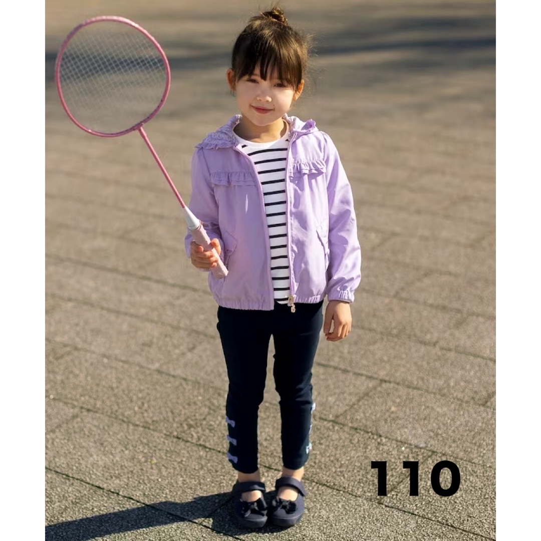 anyFAM(エニィファム)のany FAM KIDS 110㎝　フード取り外し　リバーシブルブルゾン キッズ/ベビー/マタニティのキッズ服女の子用(90cm~)(ジャケット/上着)の商品写真