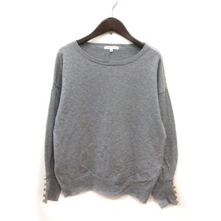 ザショップティーケー(THE SHOP TK)のザショップティーケー ニット カットソー 長袖 M グレー ■MO(ニット/セーター)