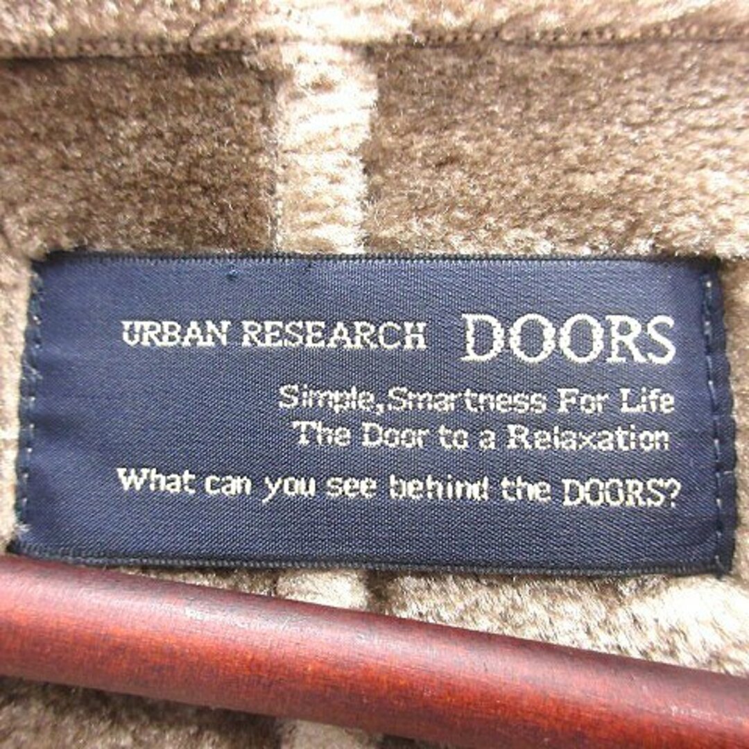 URBAN RESEARCH DOORS(アーバンリサーチドアーズ)のアーバンリサーチ ドアーズ フェイクムートンコート フード 裏ファー ONE 茶 レディースのジャケット/アウター(その他)の商品写真