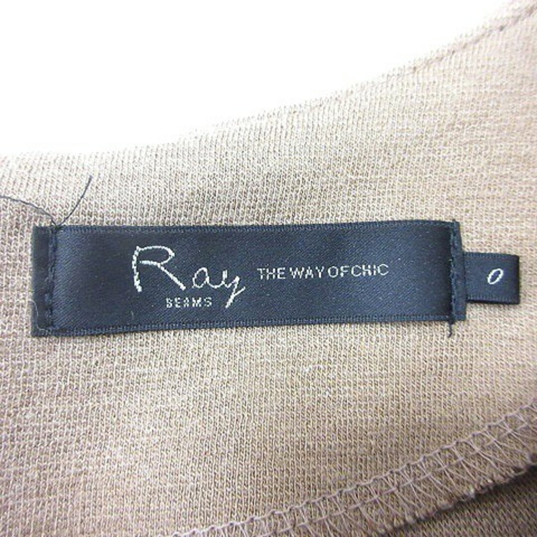 Ray BEAMS(レイビームス)のレイビームス Ray Beams ワンピース ミニ 七分袖 0 ベージュ レディースのワンピース(ミニワンピース)の商品写真