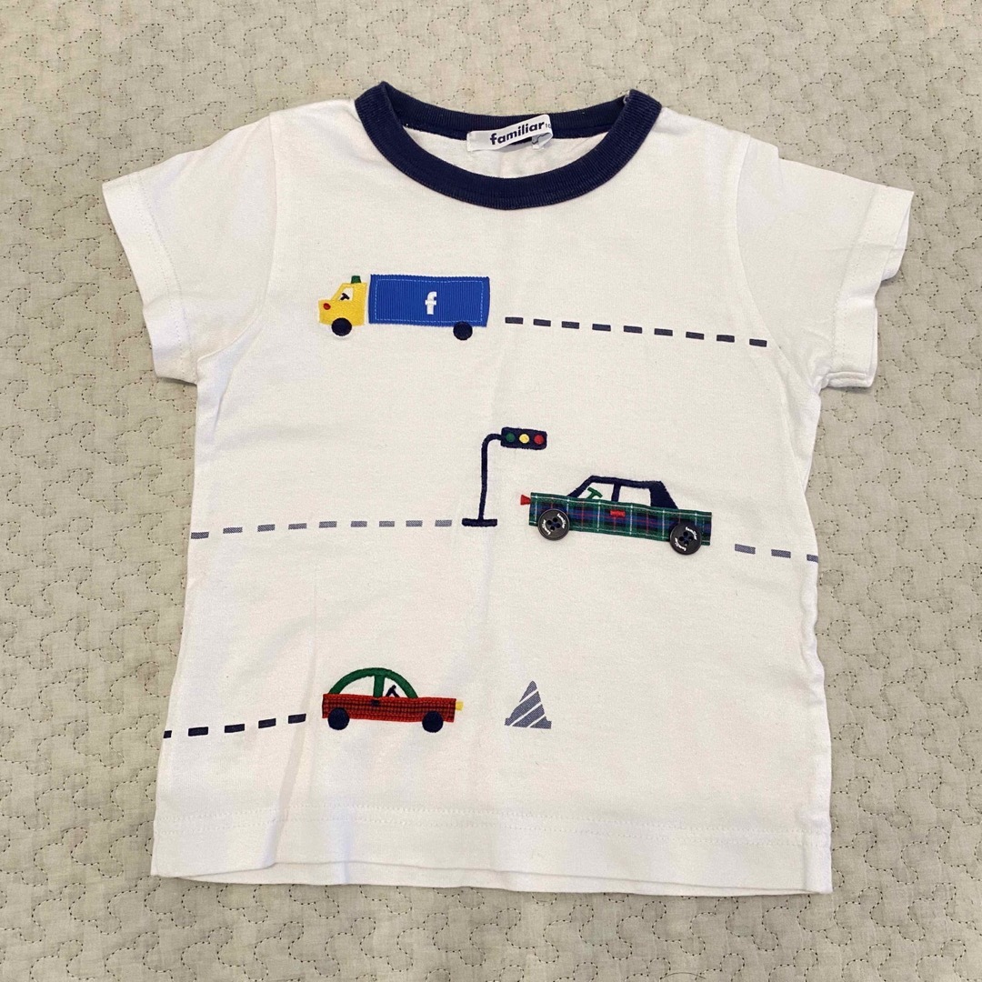 familiar(ファミリア)のfamiliar シャツとTシャツ　size100 キッズ/ベビー/マタニティのキッズ服男の子用(90cm~)(Tシャツ/カットソー)の商品写真