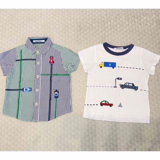 ファミリア(familiar)のfamiliar シャツとTシャツ　size100(Tシャツ/カットソー)