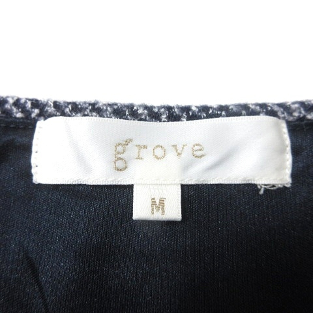 grove(グローブ)のグローブ grove ワンピース ミニ 長袖 切替 M 紺 ネイビー /MN レディースのワンピース(ミニワンピース)の商品写真