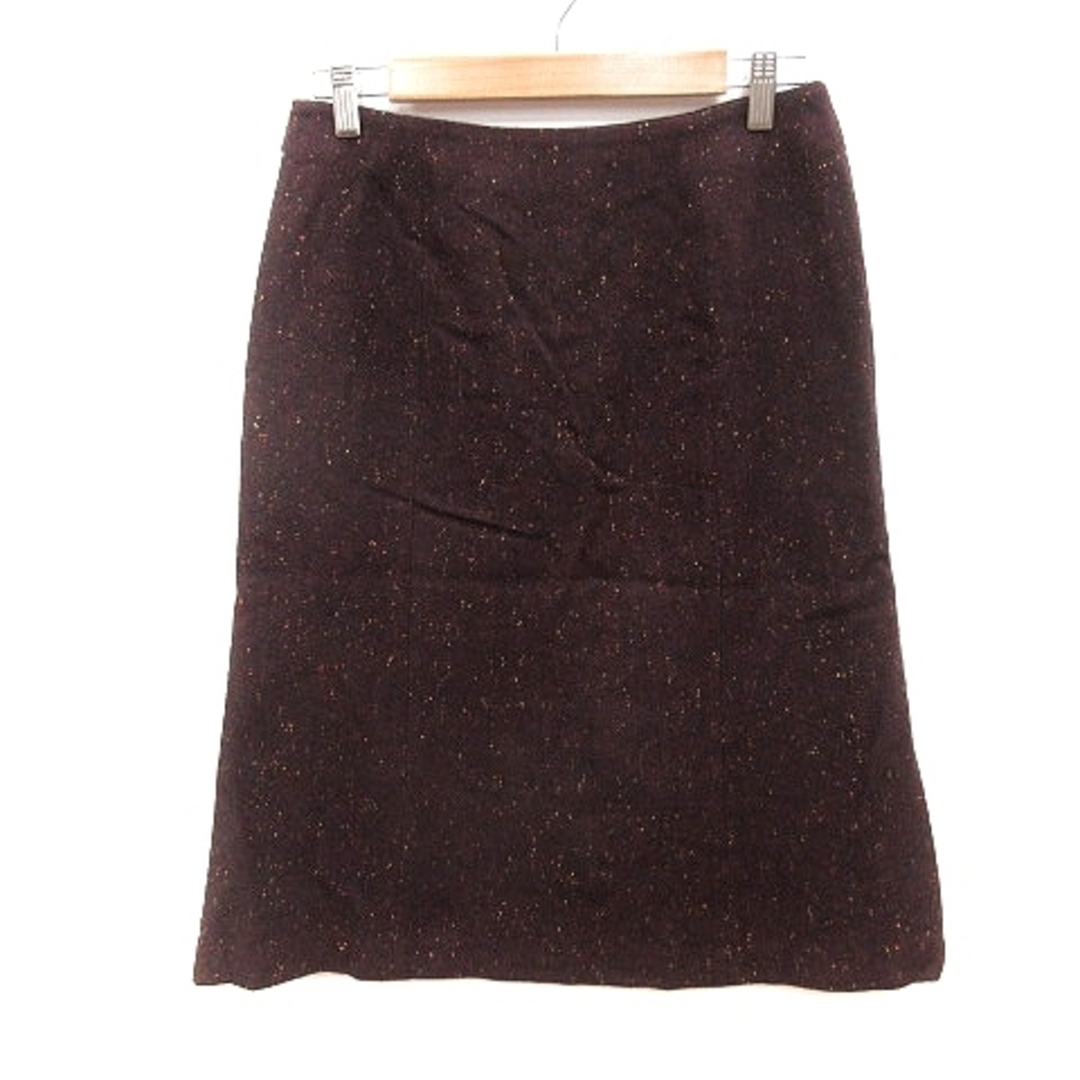 MK MICHEL KLEIN(エムケーミッシェルクラン)のエムケー ミッシェルクラン タイトスカート ミモレ ロング 44 赤紫 ■MO レディースのスカート(ロングスカート)の商品写真
